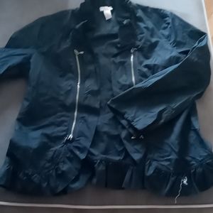 Lightweight black open shirt/ coat..super cute